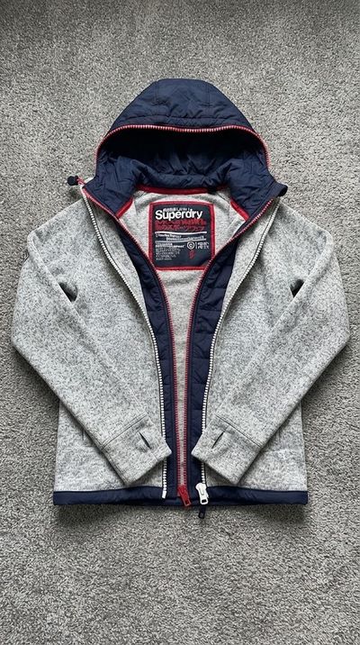 Superdry Mountain giacca tecnica Storm Blizzard grigia M