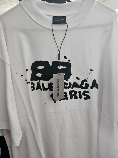 Balenciaga White Graphic T-Shirt