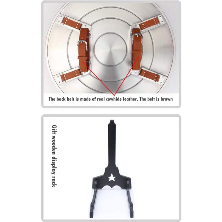 Immagine di Marvel Captain America Metal Aerial Shield Prop Aluminum Alloy Replica 1:1 With Stand 6