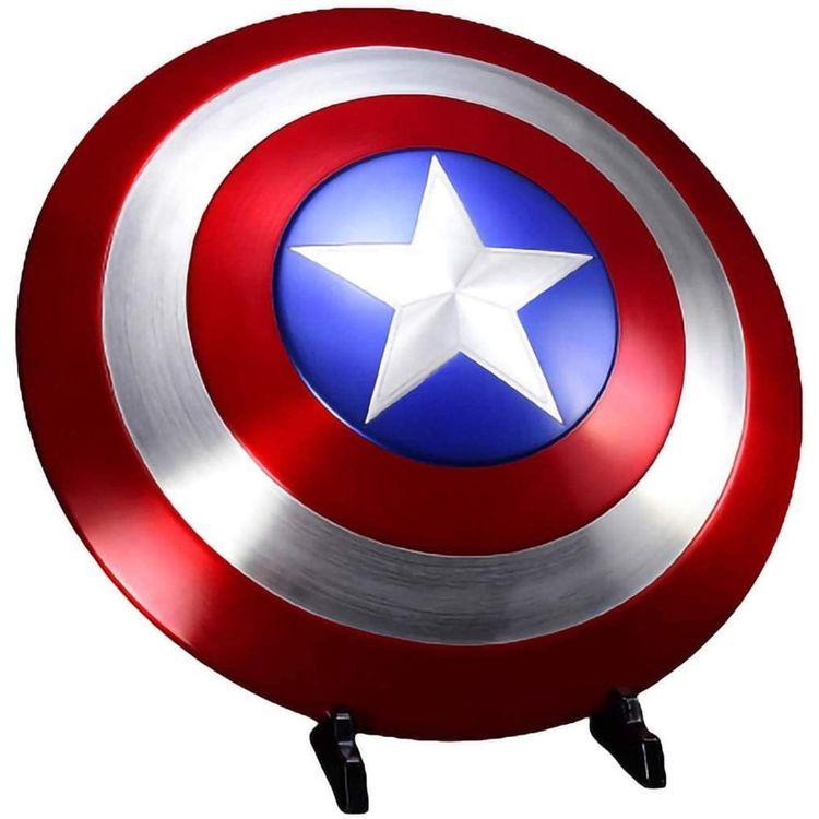 Immagine di Marvel Captain America Metal Aerial Shield Prop Aluminum Alloy Replica 1:1 With Stand 1