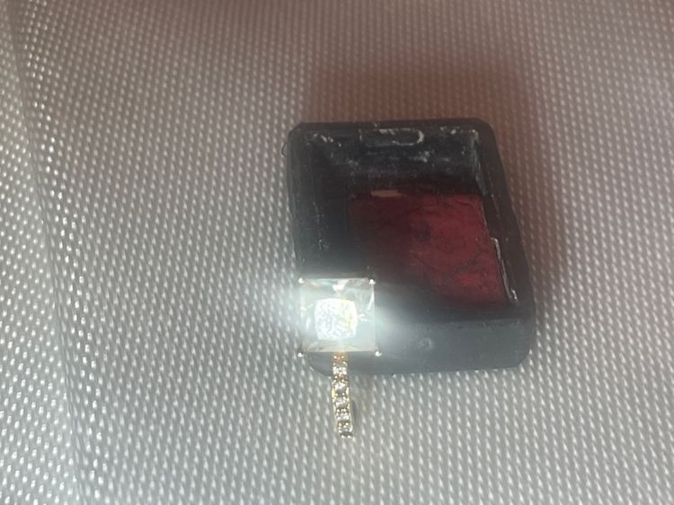 Other Diamond ear ring- huge invisibly set diamond on diamond earring  product image