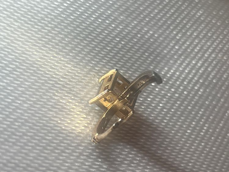 Diamond ear ring- huge invisibly set diamond on diamond earring  5
