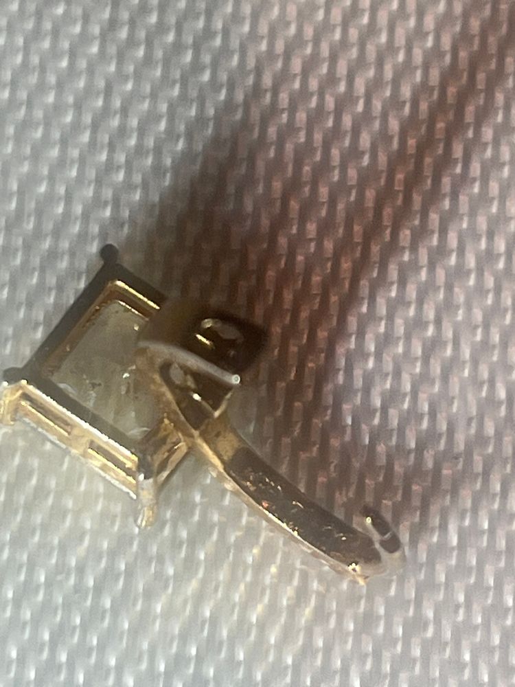 Diamond ear ring- huge invisibly set diamond on diamond earring  4