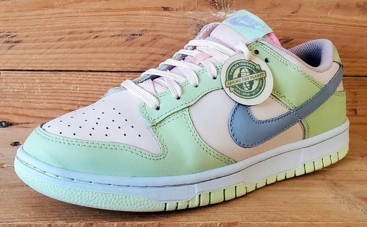Nike Dunk Low Leather Trainers UK6/US7/EU40 DD1503-600 Lime Ice/White image 2