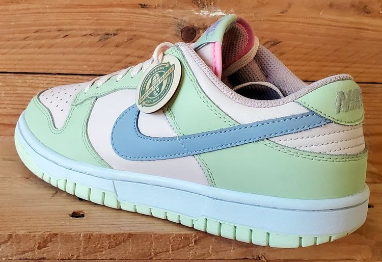 Nike Dunk Low Leather Trainers UK6/US7/EU40 DD1503-600 Lime Ice/White image 4