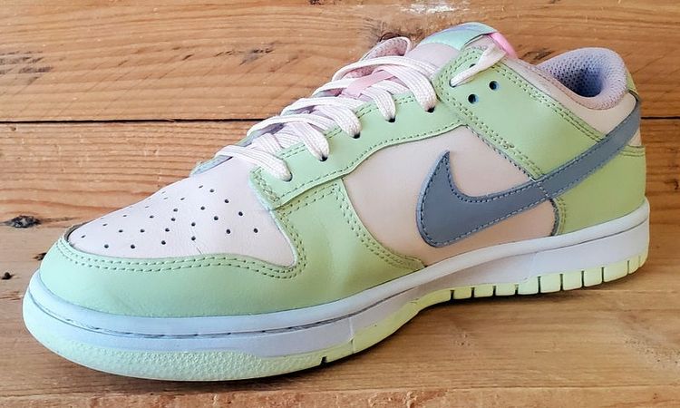 Nike Dunk Low Leather Trainers UK6/US7/EU40 DD1503-600 Lime Ice/White image 8