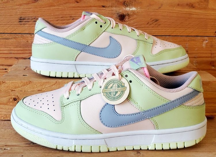 Nike Dunk Low Leather Trainers UK6/US7/EU40 DD1503-600 Lime Ice/White