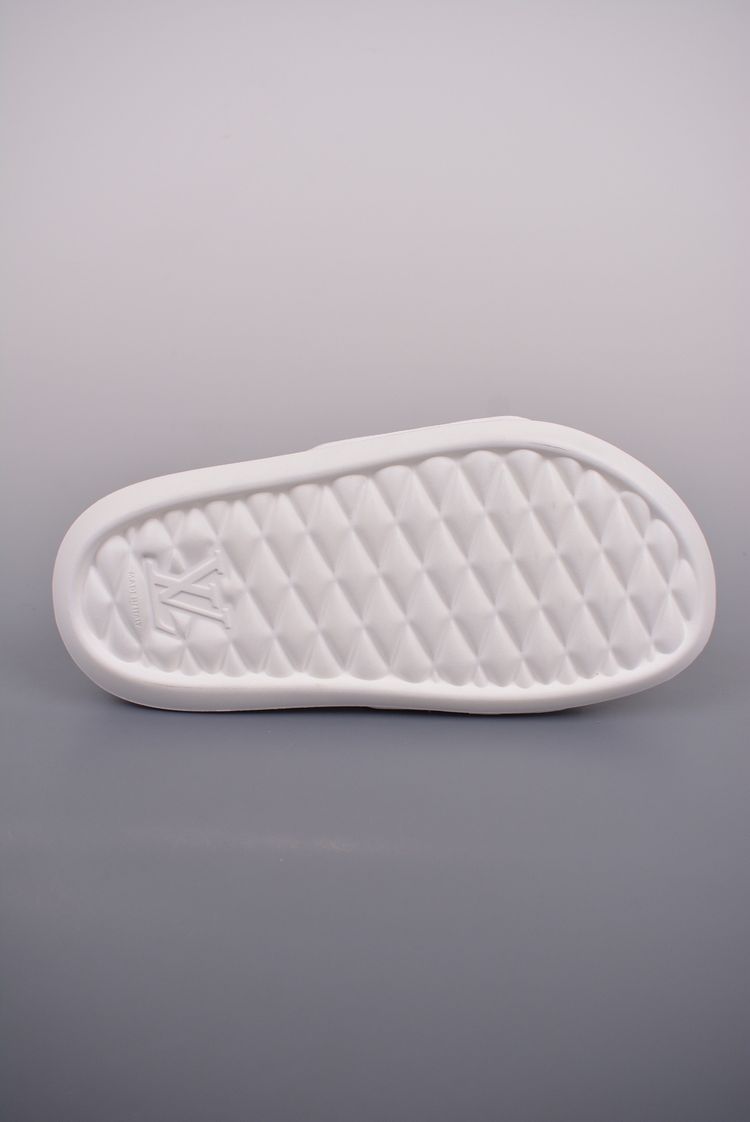 Louis Vuitton White Slides With Colorful Embellishments image 6
