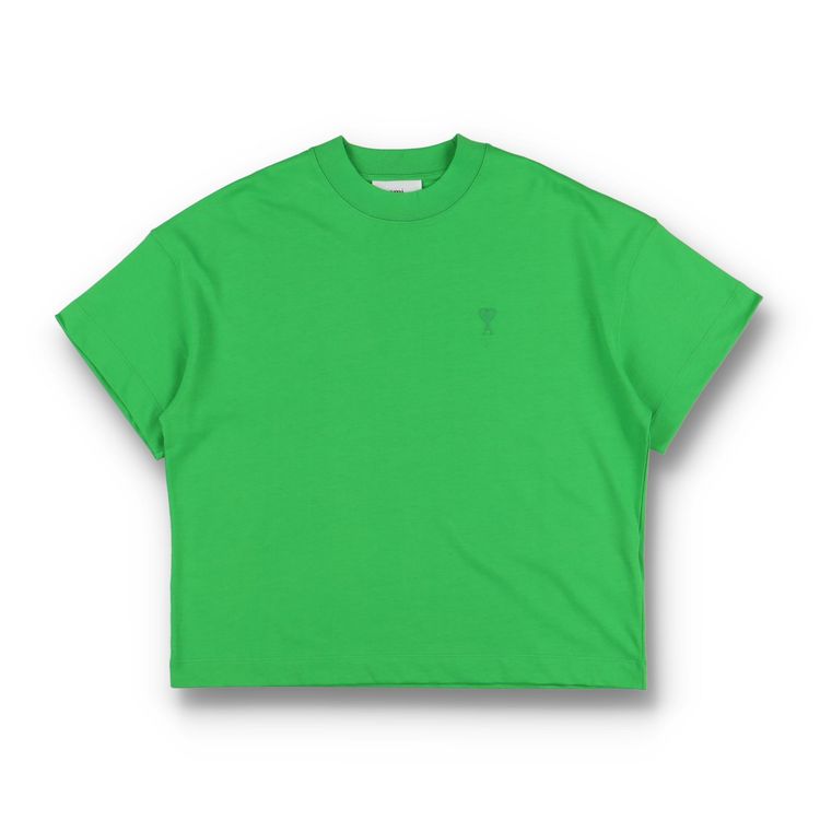 AMI Green Tonal Ami De Couer Logo Oversized T-Shirt