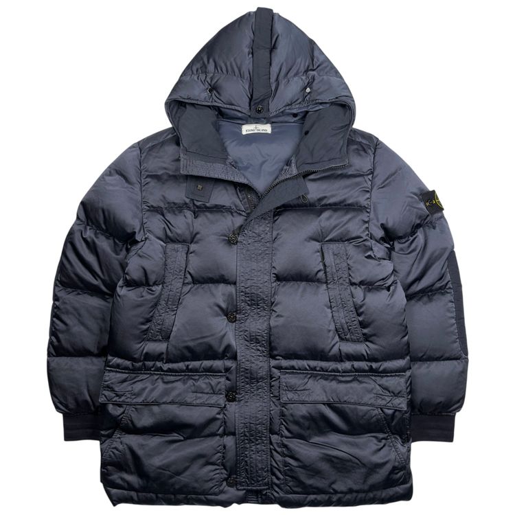 A/W 21 Stone Island Nylon Raso TC Down Jacket - Navy