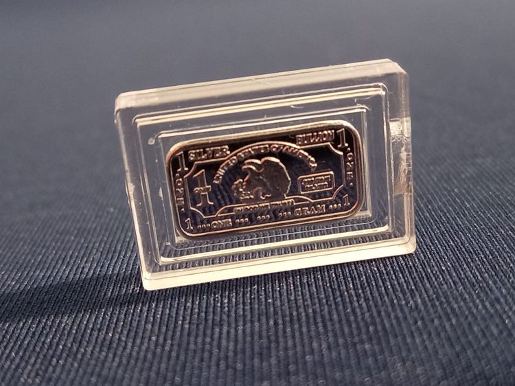 1 gram  Silver Bullion Buffalo Bar In Protective Case