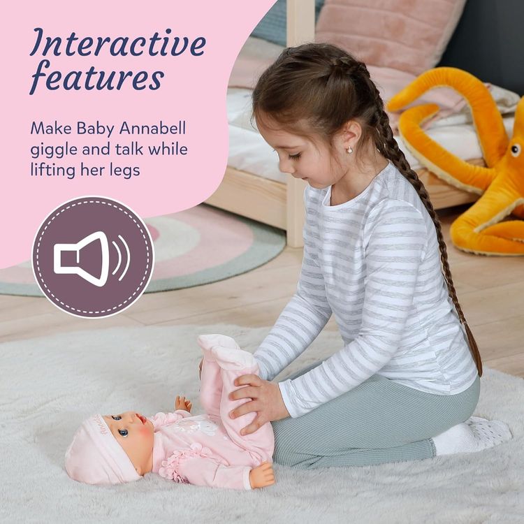 Baby Annnabell Interactive Annabell Doll INCOMPLETE image 5
