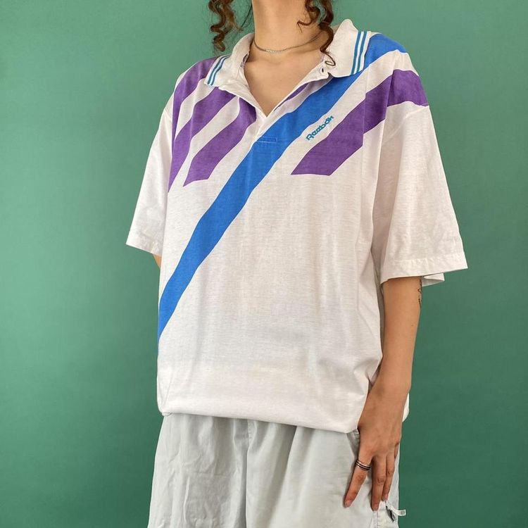 Reebok Vintage 80s rare reebok polo. product image