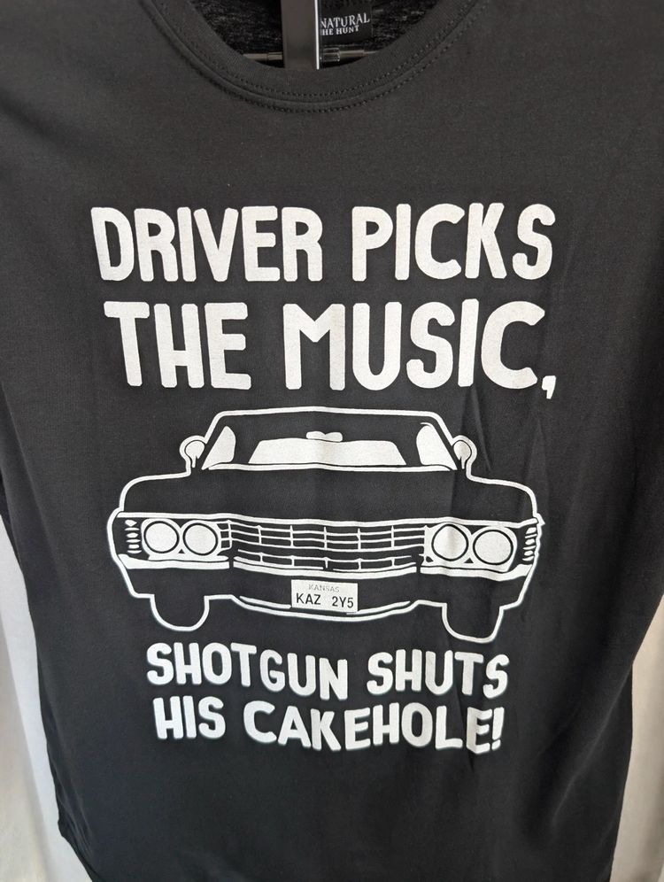 Supernatural T-Shirt Black 2XL XXL Driver Picks The Music TV Show Graphic Top image 2