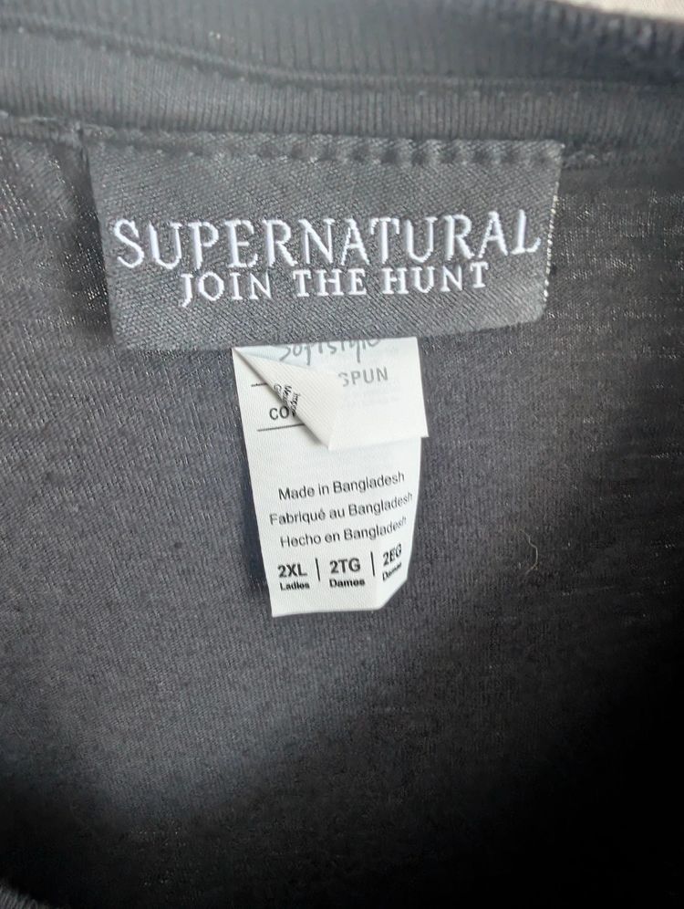Supernatural T-Shirt Black 2XL XXL Driver Picks The Music TV Show Graphic Top image 3