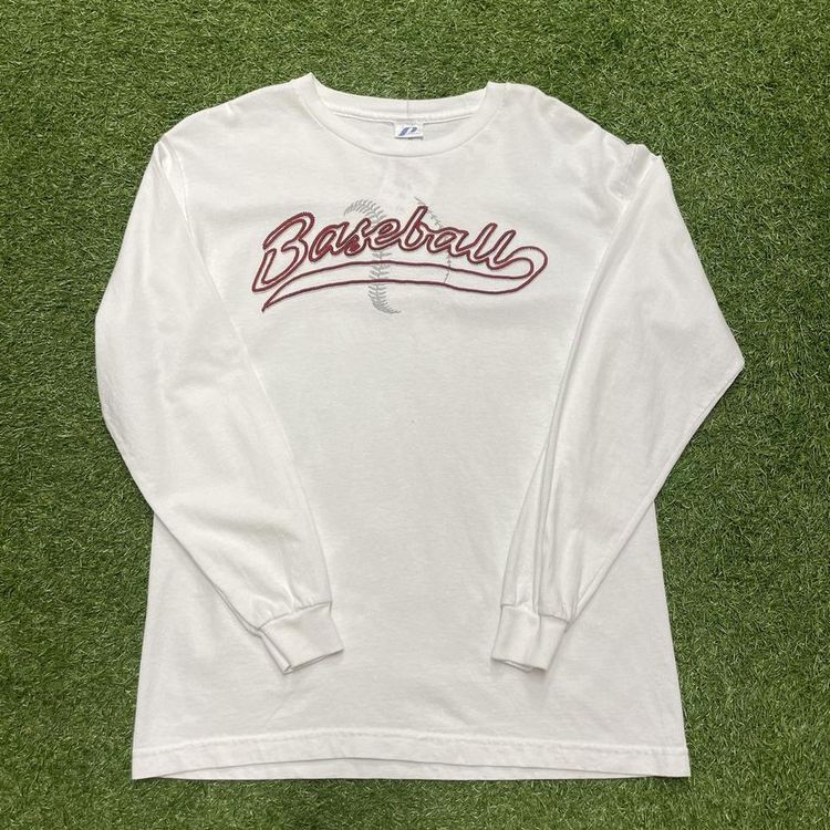Other White baseball long sleeve T-shirt. White colour way. Embroidered writing on the front. product image