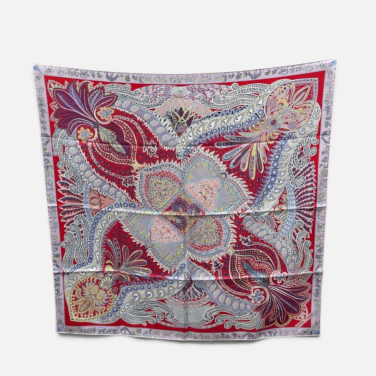 Foulard Carré 90 “Le Jardin De La Maharani”