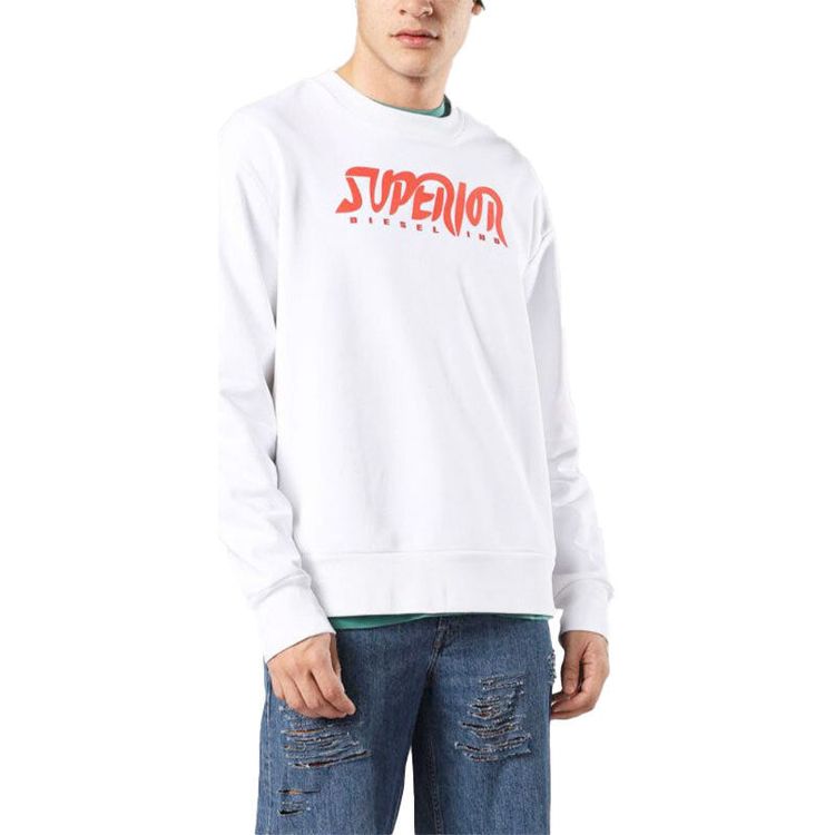 DIESEL S BAY SC FELPA Mens Sweatshirt Crew Neck Sweater Pullover Work Casual Top 8
