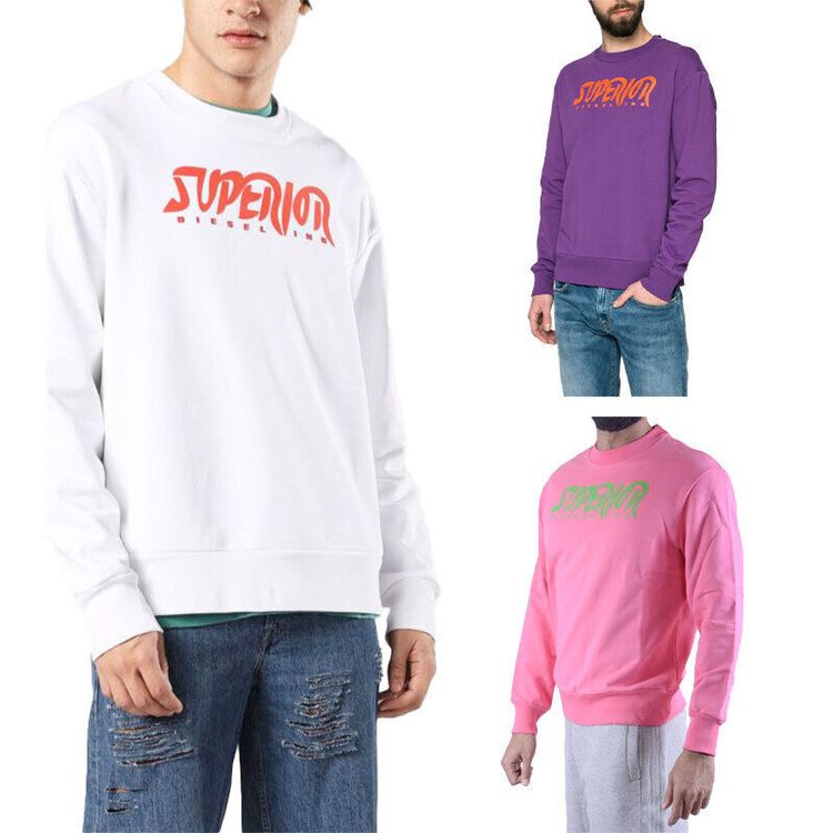 Diesel DIESEL S BAY SC FELPA Mens Sweatshirt Crew Neck Sweater Pullover Work Casual Top product image