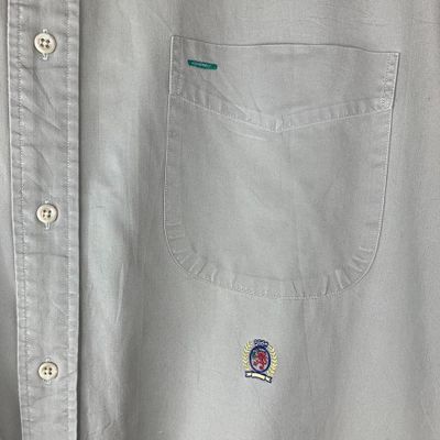 Tommy Hilfiger Embroidered Crest Breast Pocket Shirt Beige XL 3