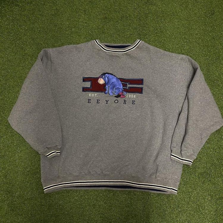 Other Disney Eeyore sweatshirt. Grey colour way. Embroidered patch on front. product image