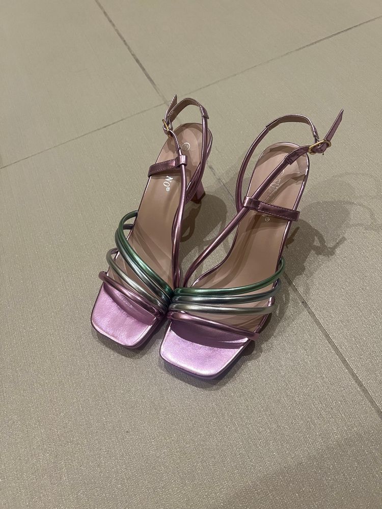 Other Purple Strappy Heeled Sandals product image