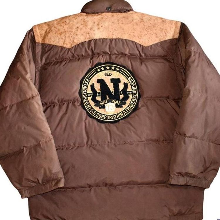 Brown Naf Naf Puffer Jacket with Removable Sleeves obraz 2
