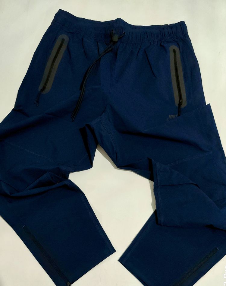 Nike Tech Navy Blue Pants With Zippered Pockets