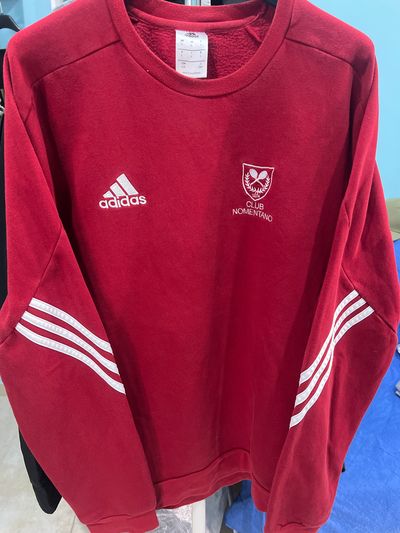 Adidas Red Sweatshirt With Club Nomentano Logo