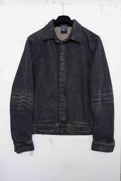 Dior Homme Coated Black Denim Blouson Jacket