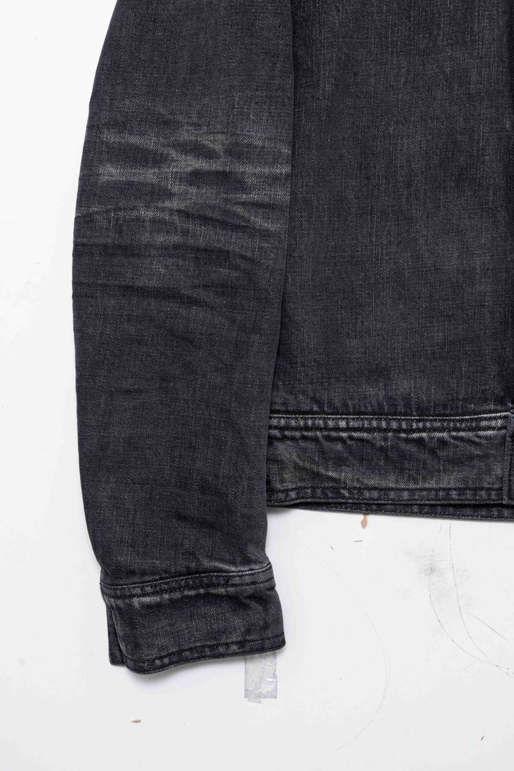 Dior Homme Coated Black Denim Blouson Jacket image 8