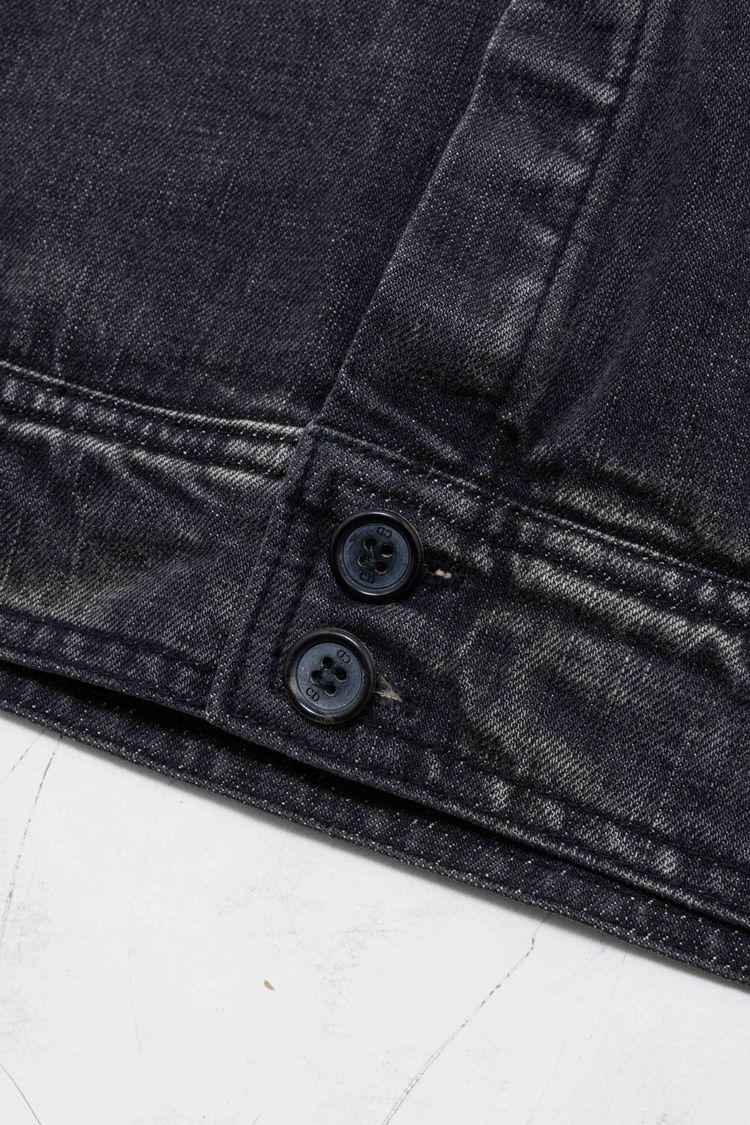 Dior Homme Coated Black Denim Blouson Jacket image 7