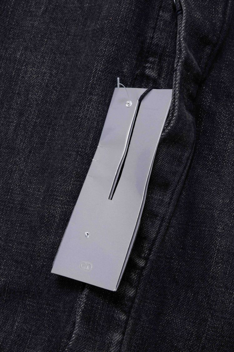 Dior Homme Coated Black Denim Blouson Jacket image 12