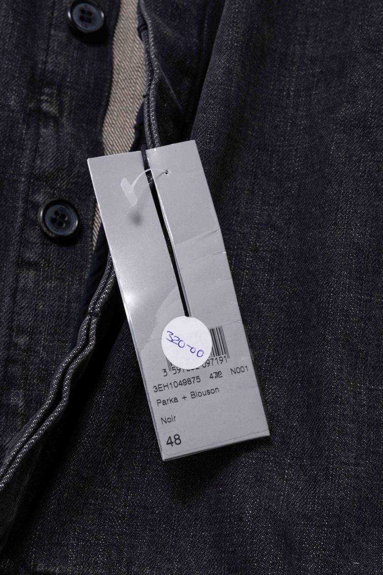 Dior Homme Coated Black Denim Blouson Jacket image 3