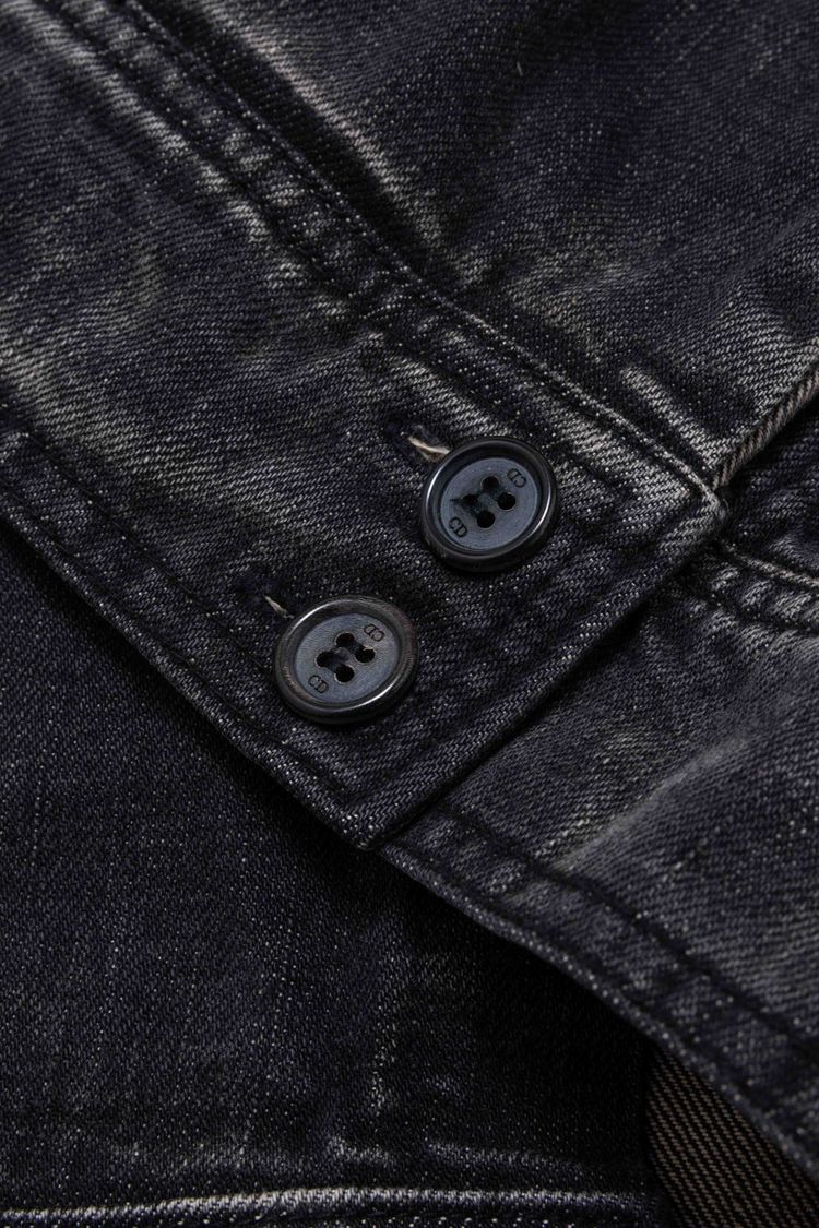 Dior Homme Coated Black Denim Blouson Jacket image 6