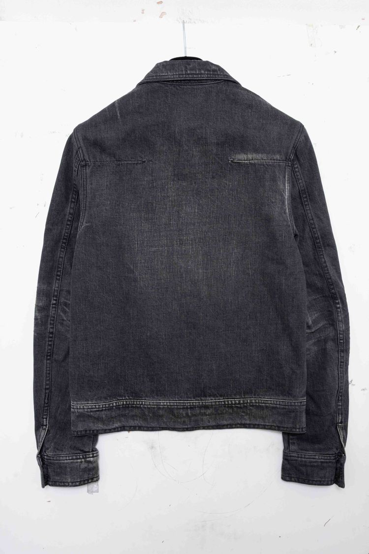 Dior Homme Coated Black Denim Blouson Jacket image 10