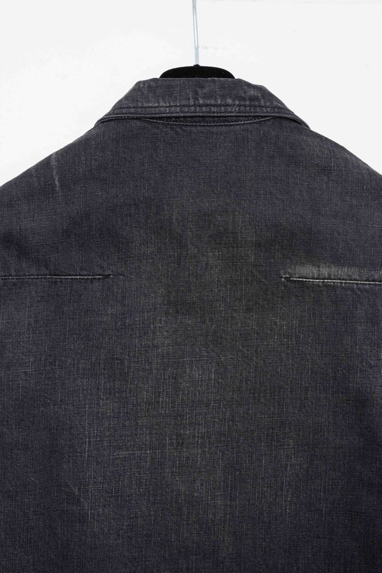 Dior Homme Coated Black Denim Blouson Jacket image 11