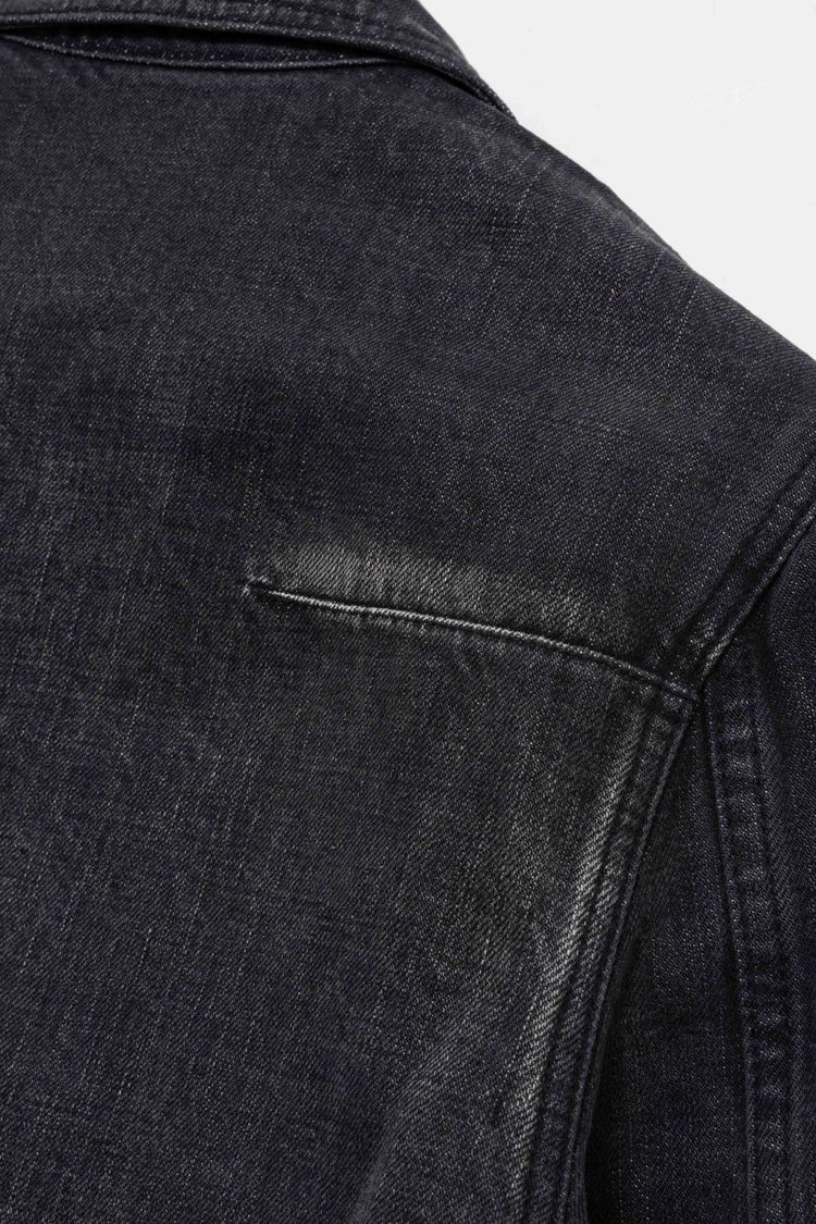Dior Homme Coated Black Denim Blouson Jacket image 5