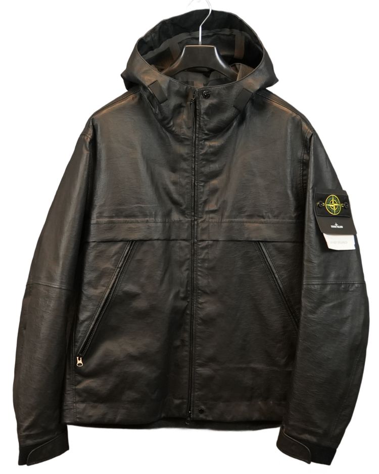 Stone Island Leather Organza Black image 1