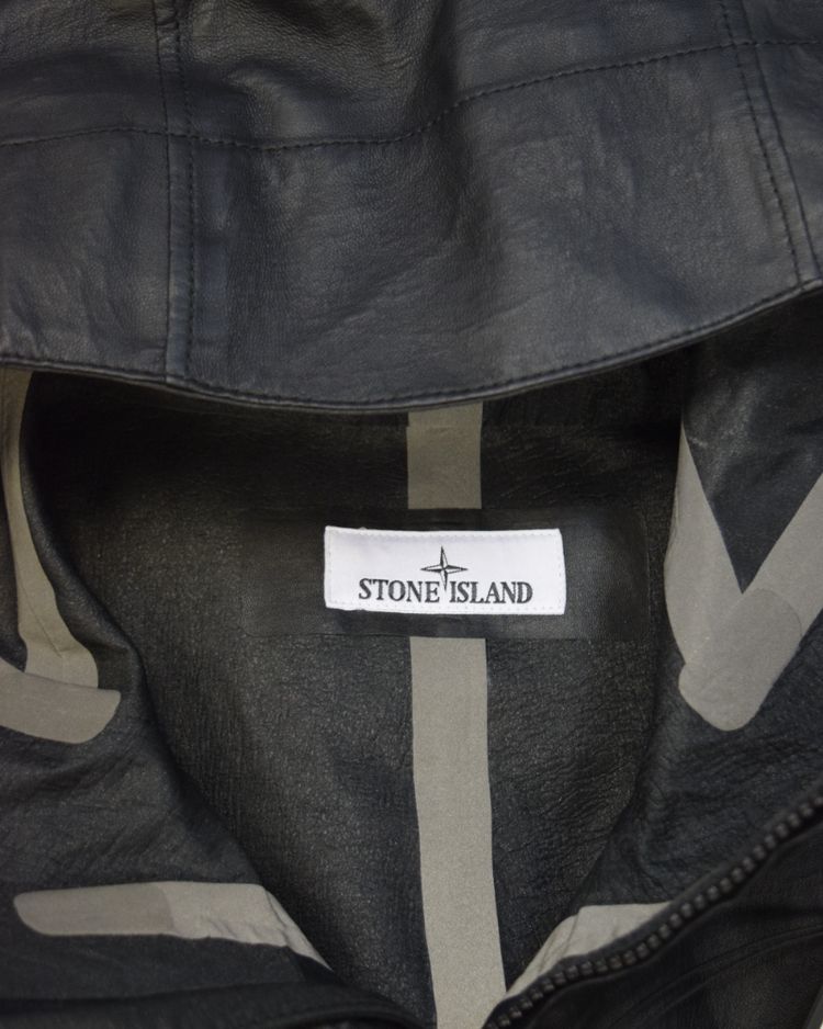Stone Island Leather Organza Black image 6
