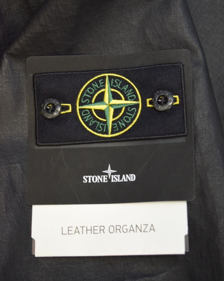 Stone Island Leather Organza Black image 7