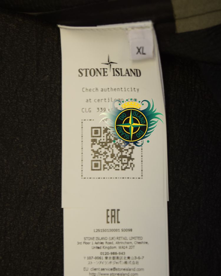 Stone Island Leather Organza Black image 5
