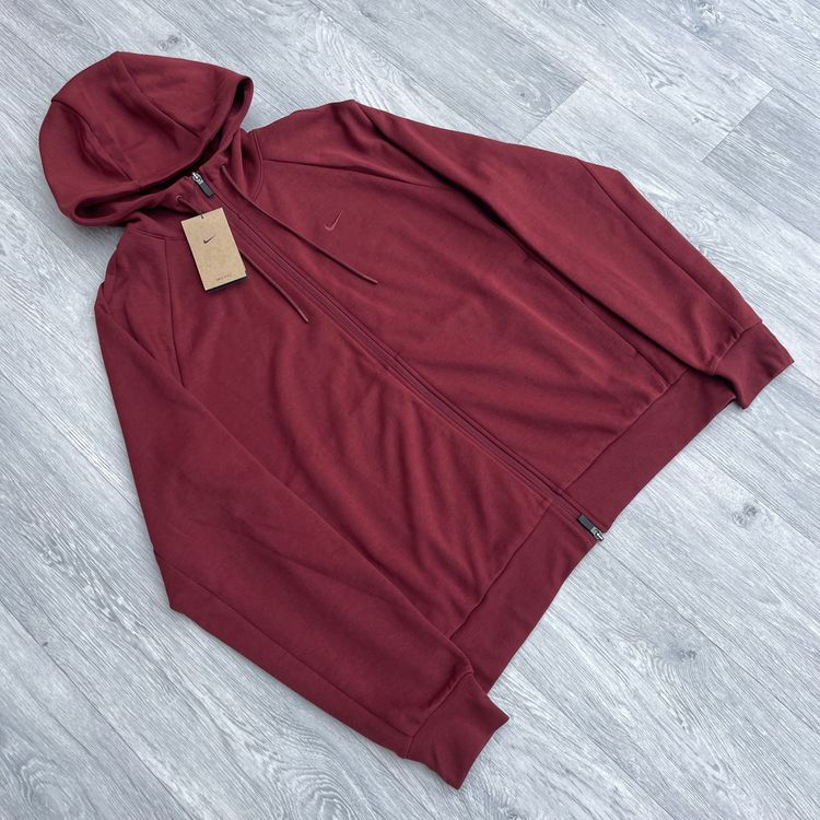 Immagine di Nike Dri-FIT UV Zip Performance Tracksuit Hoodie Sweatpants Set - Dark Team Red 2