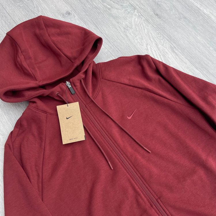 Immagine di Nike Dri-FIT UV Zip Performance Tracksuit Hoodie Sweatpants Set - Dark Team Red 3