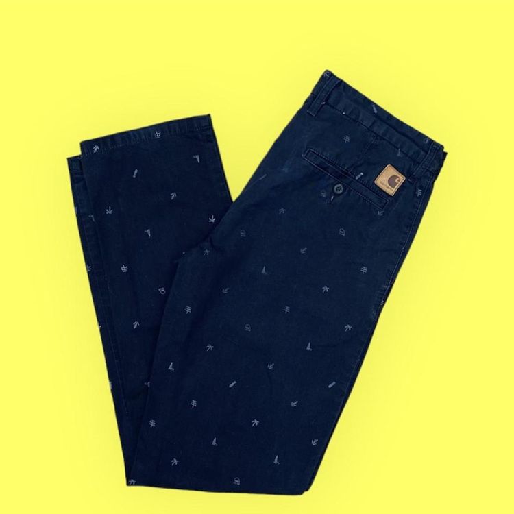 Carhartt WIP Vintage Mens Carhartt Work in Progress Slim Fit Johnson Pants in Black product image