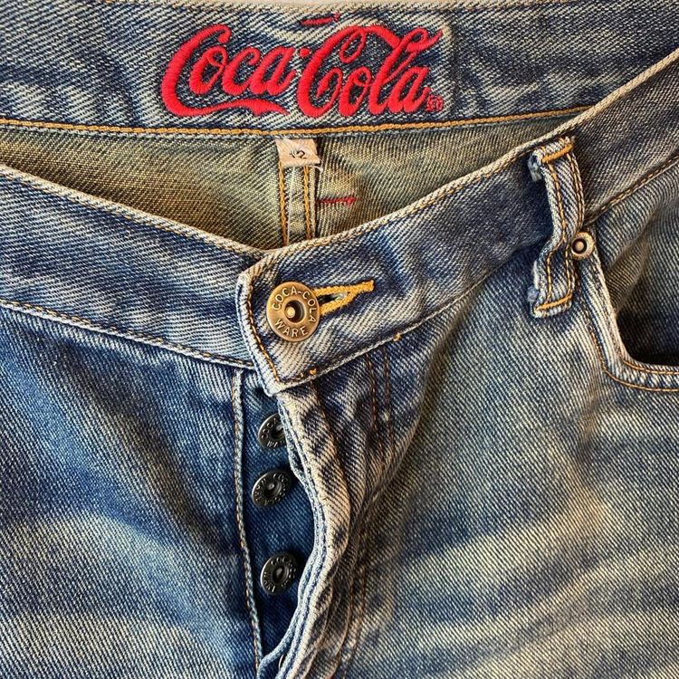 Vintage Coca Cola ware blue jeans with Coca Cola embroidery. Rare find. 2