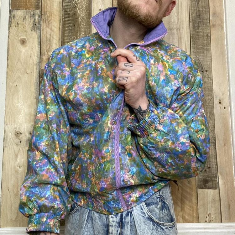 Other vintage shell jacket festival top Crazy Print product image