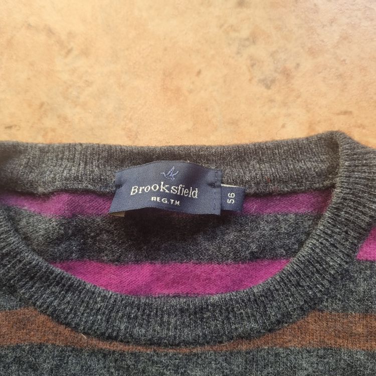 Brooksfield Striped Wool Sweater image 3