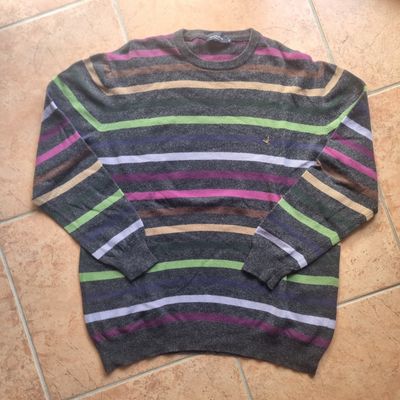 Brooksfield Striped Wool Sweater