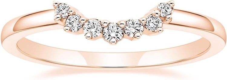 Rose Rose Gold Ring With Small Diamonds product image
